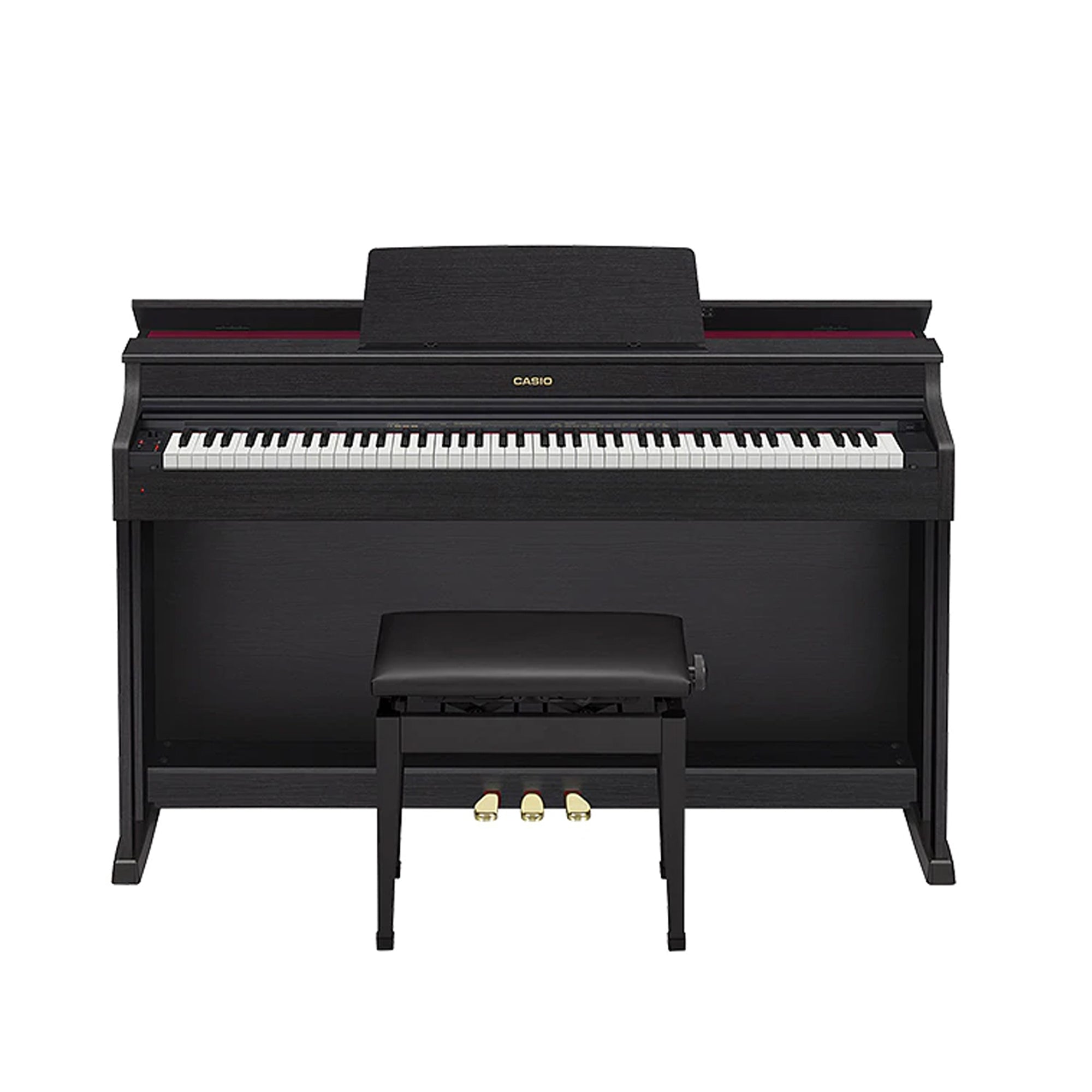 Casio AP-470BK Celviano 88 Weighted Keys Black Digital Piano includes Adapter and Piano Bench