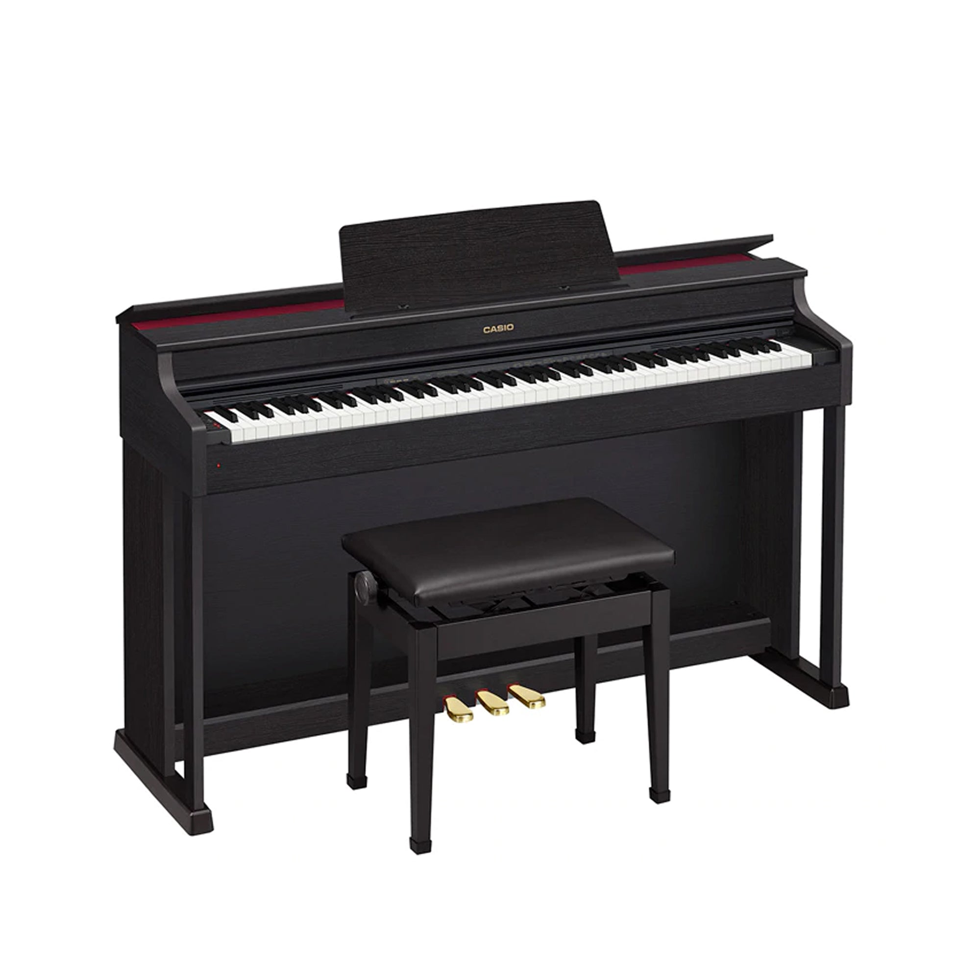 Casio AP-470BK Celviano 88 Weighted Keys Black Digital Piano includes Adapter and Piano Bench