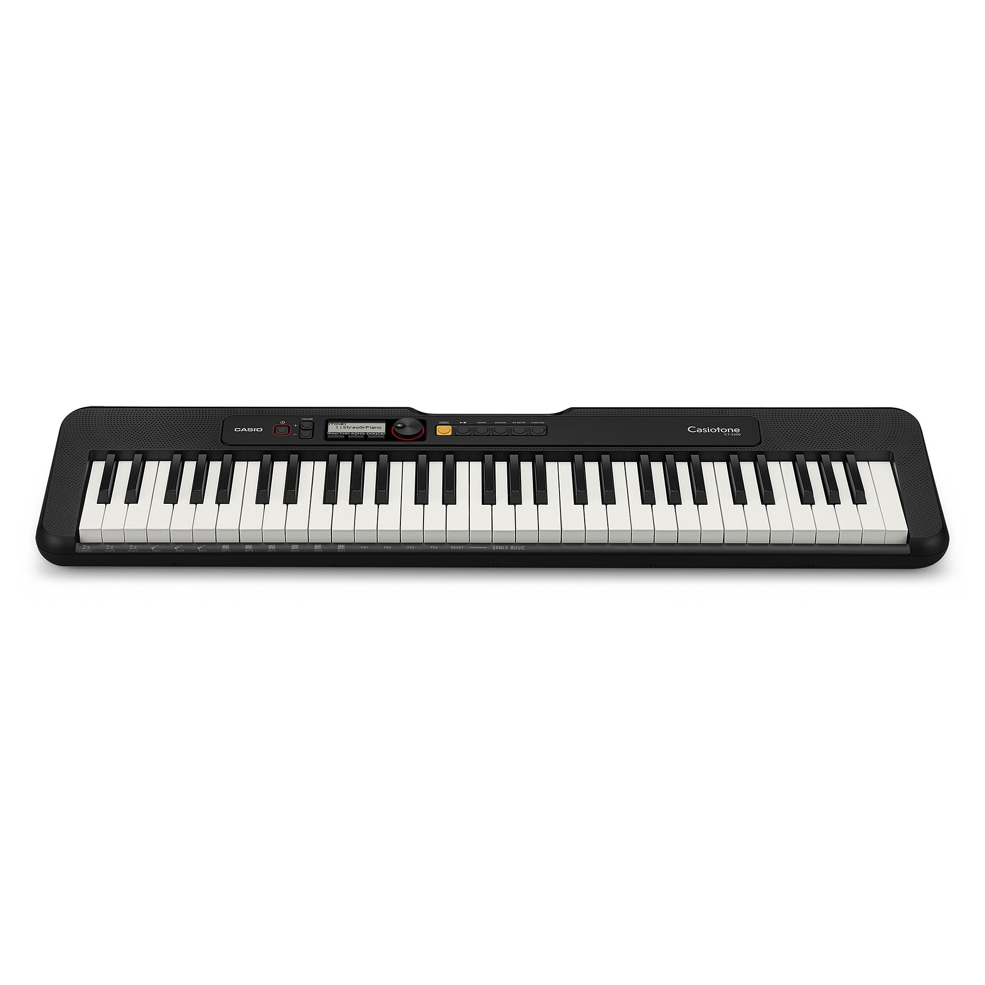 Casio CT-S200BK-FA 61 Keys Black Casiotone Keyboard with Free Original Adapter