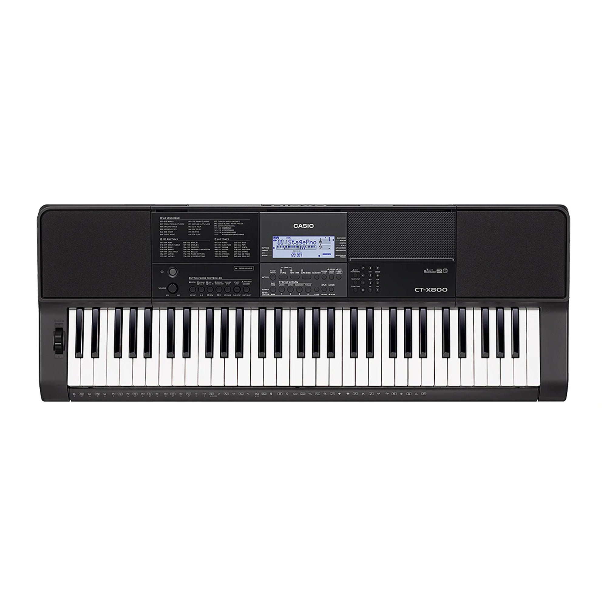 Casio CT-X800-FA 61 Keys CT-X Series Black Standard Keyboard with Free Original Adapter