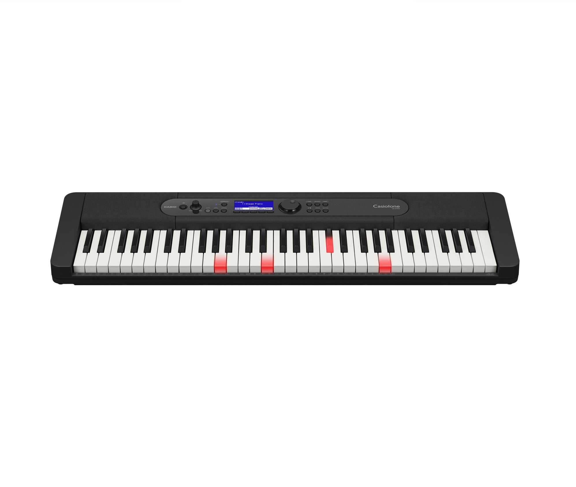 Casio LK-S450C2-FA LK-S450 Series 61 Keys Black Key Lighting Keyboard with Free Original Casio Adapter