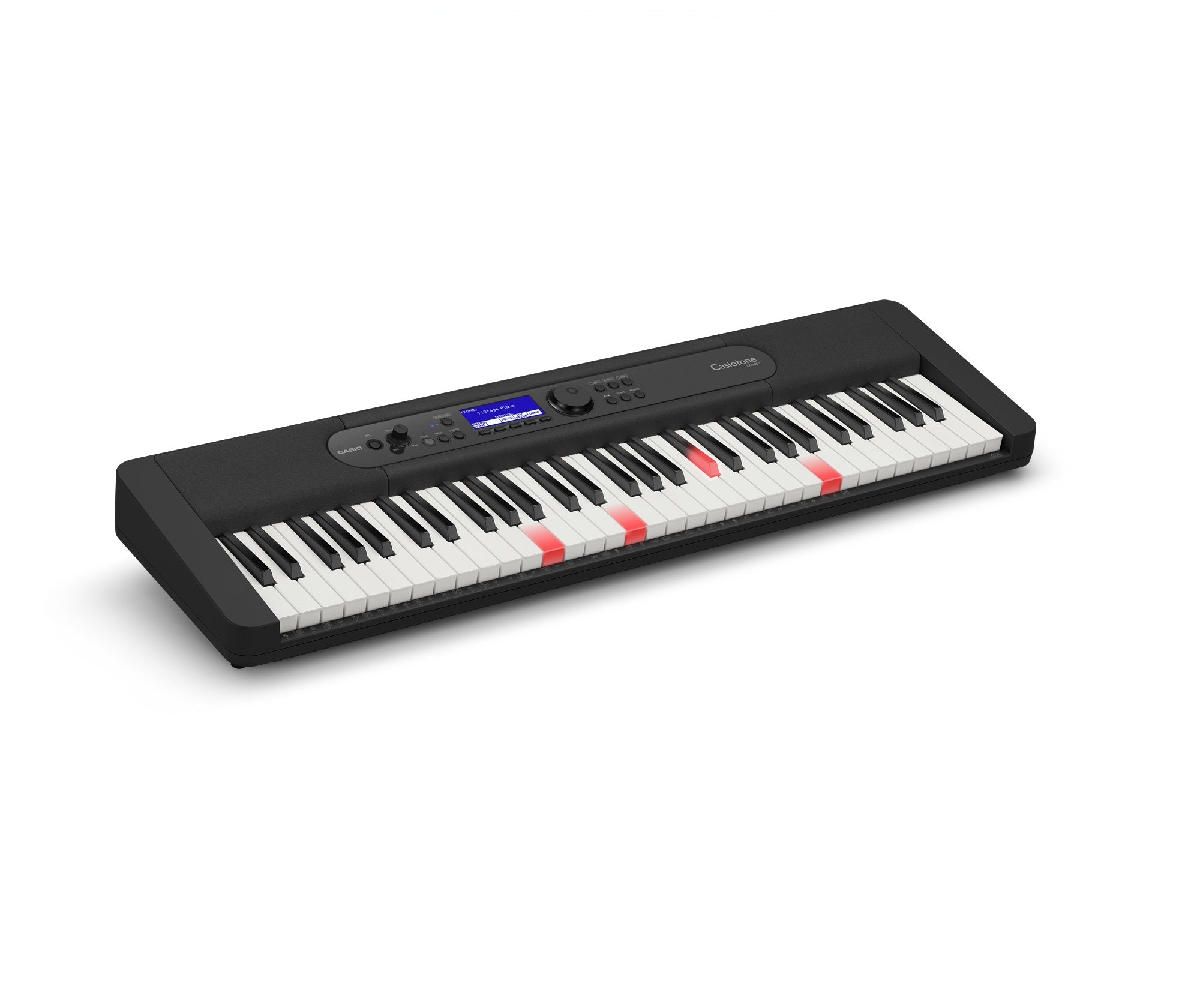 Casio LK-S450C2-FA LK-S450 Series 61 Keys Black Key Lighting Keyboard with Free Original Casio Adapter